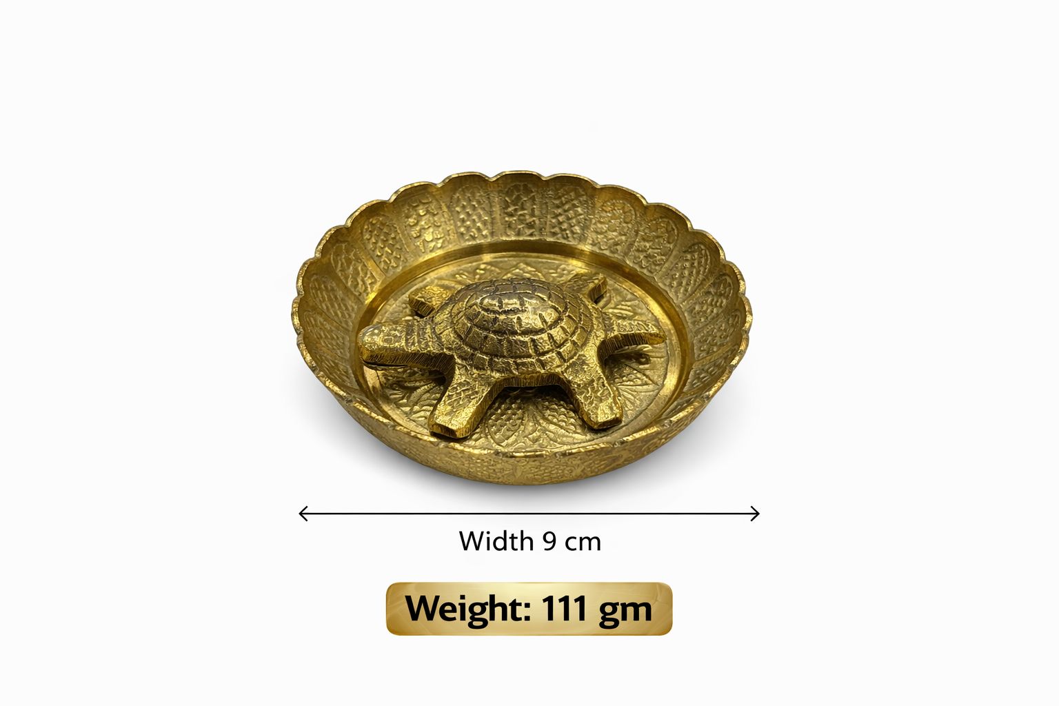 Kachua Plate - Brass